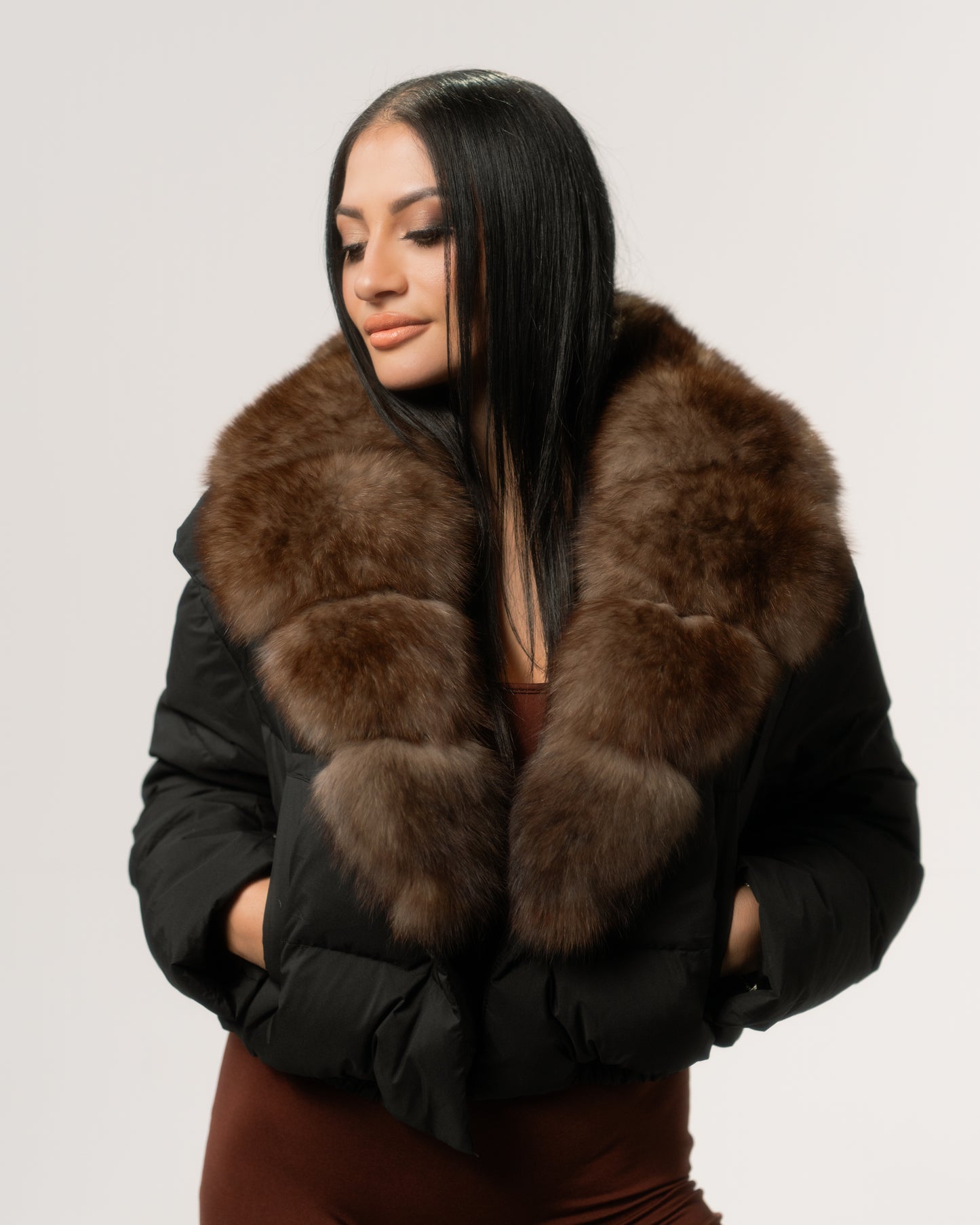 "Ruby" Short Puffer -W25
