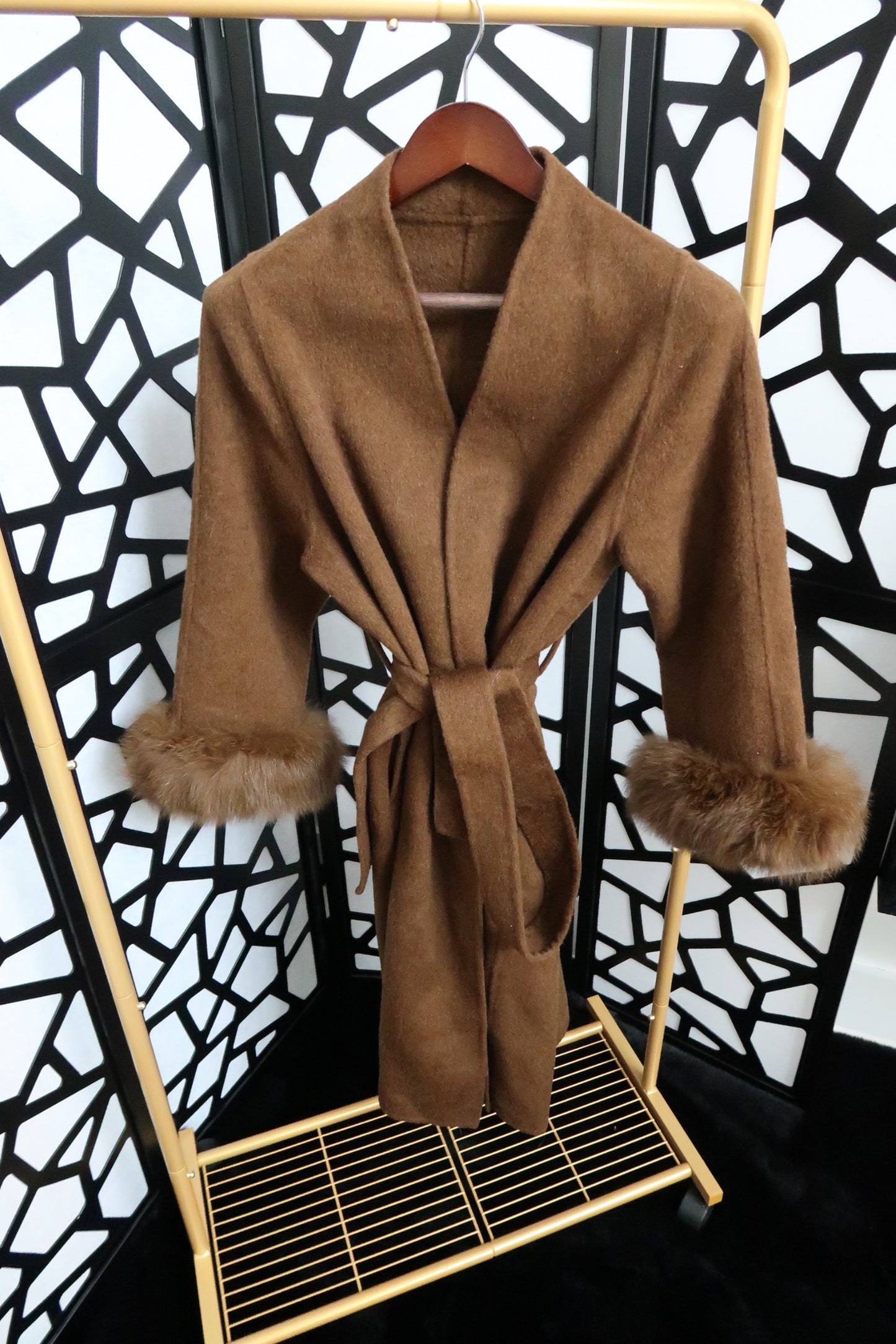 Cashmere/Wool Wrap Coat -W25