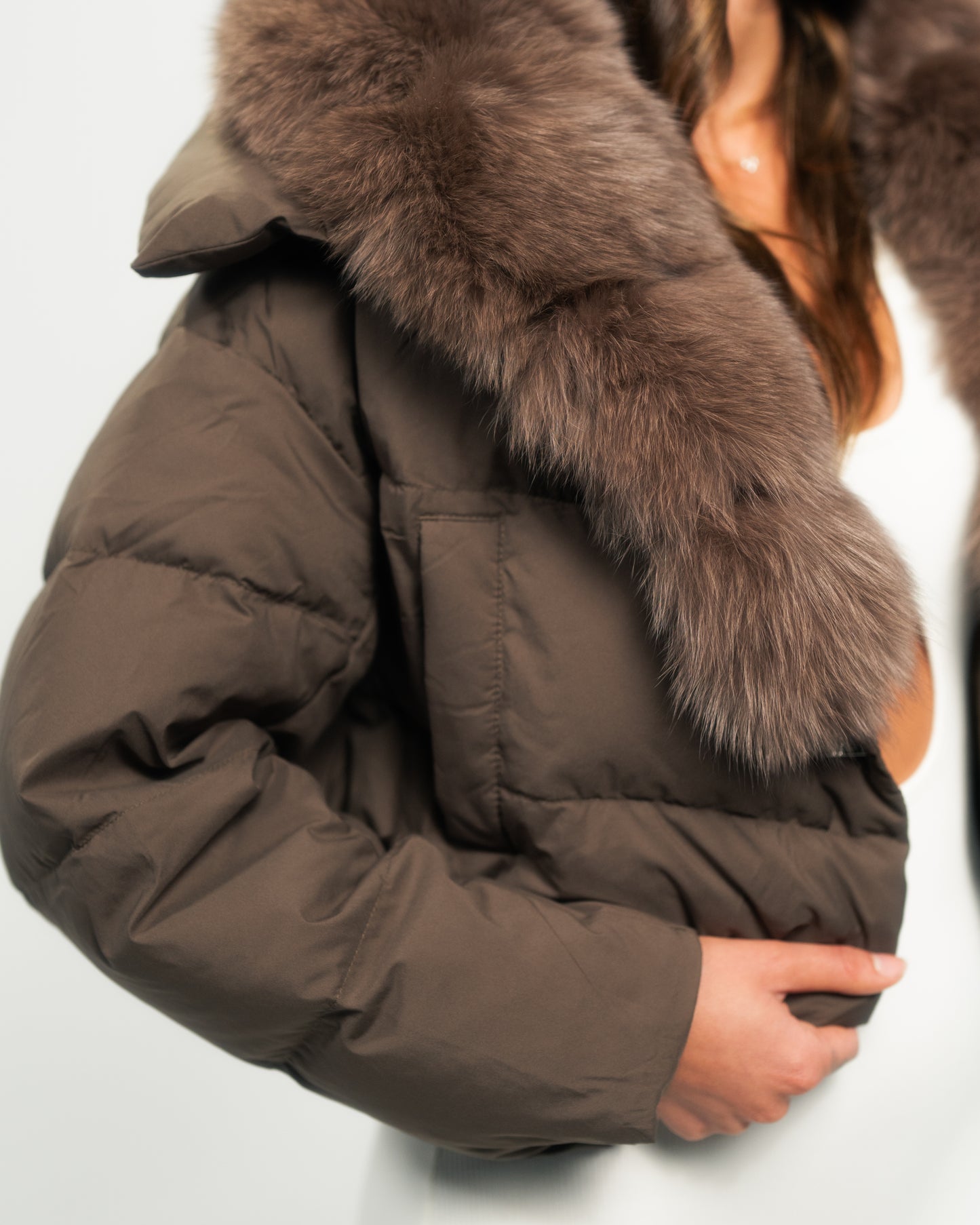 "Ruby" Short Puffer -W25