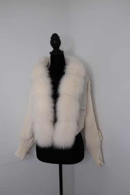 "Berlin" cardigan with Fox Fur