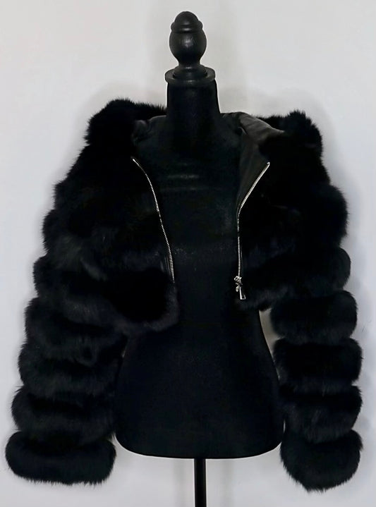 "Hollywood" Coat with a Hood -Sale