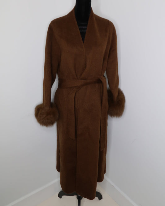 Cashmere/Wool Wrap Coat -W25