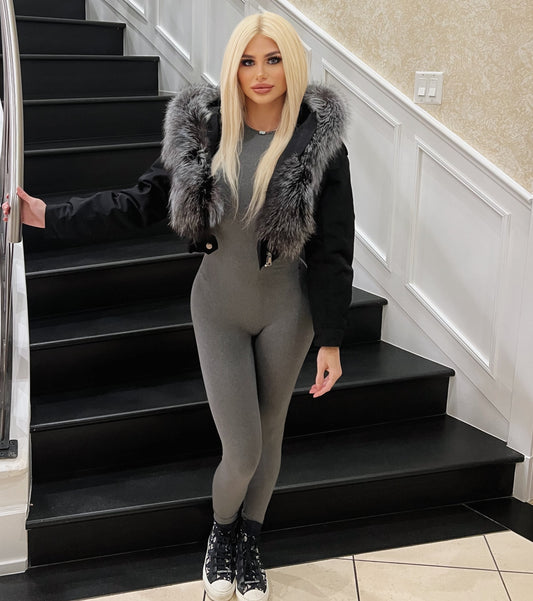 Short Parka with Hood W24