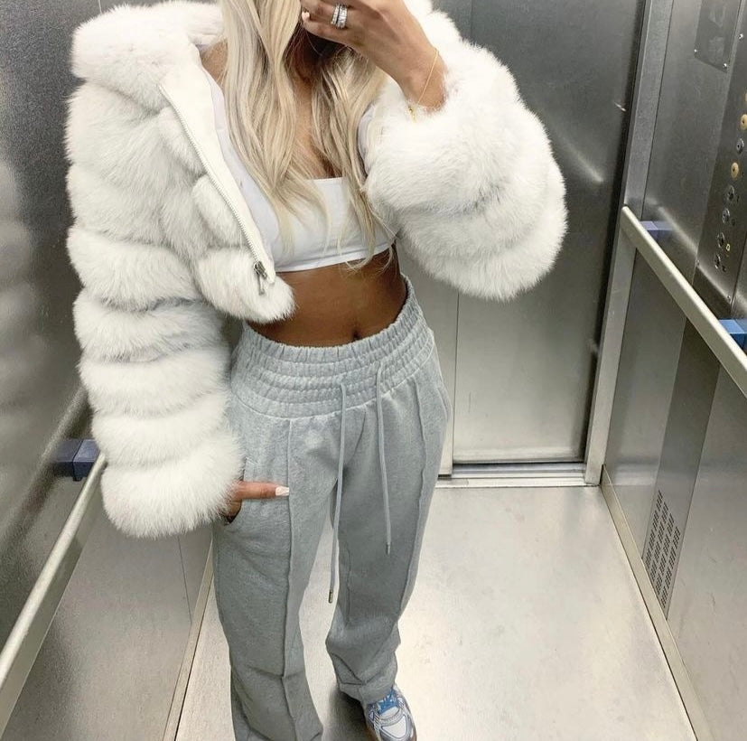 "Hollywood" Coat with a Hood -Sale