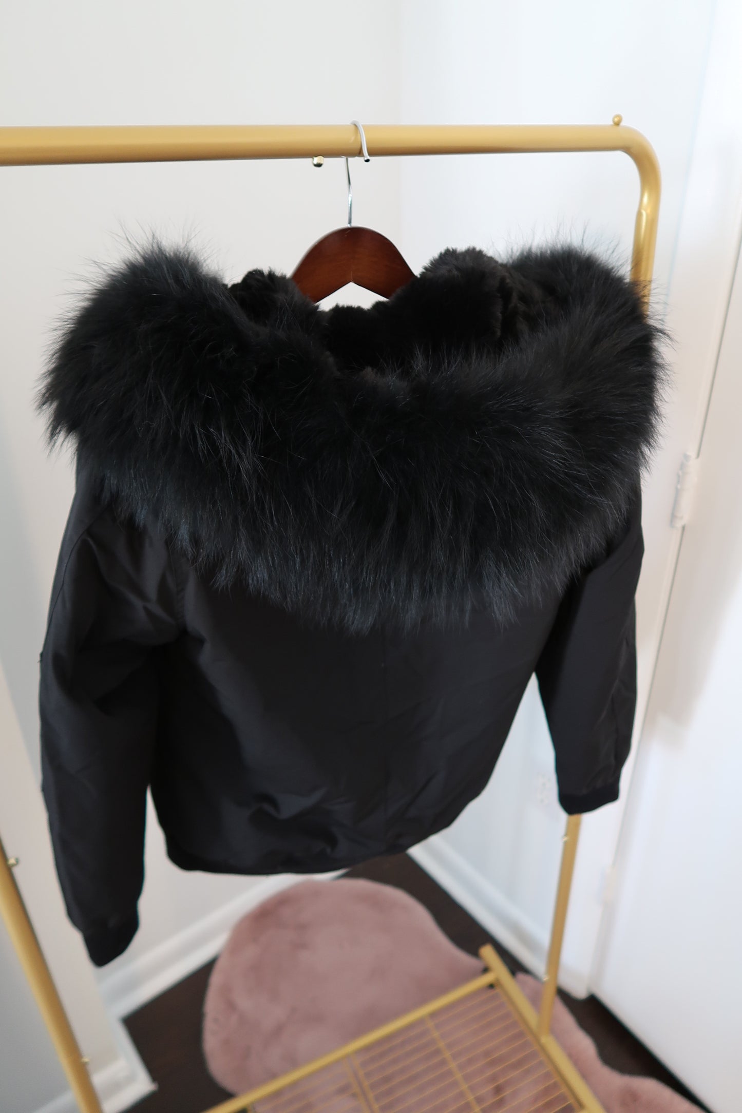 Parka with Large Fox Fur Collar