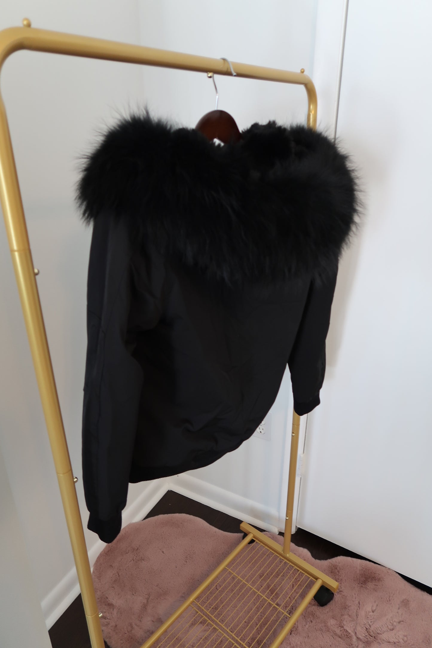 Parka with Large Fox Fur Collar