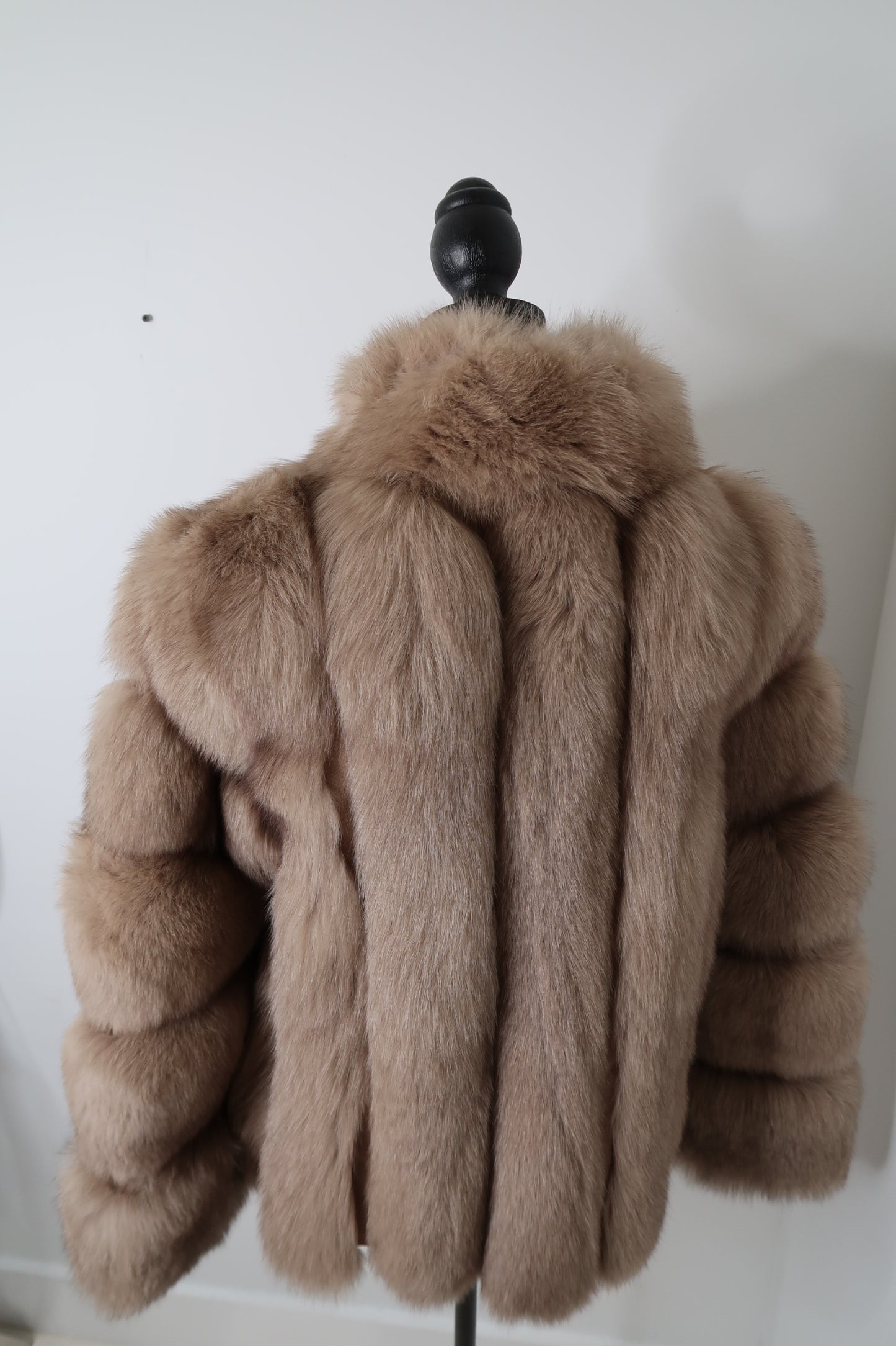 SALE Straight Fox Fur Coat