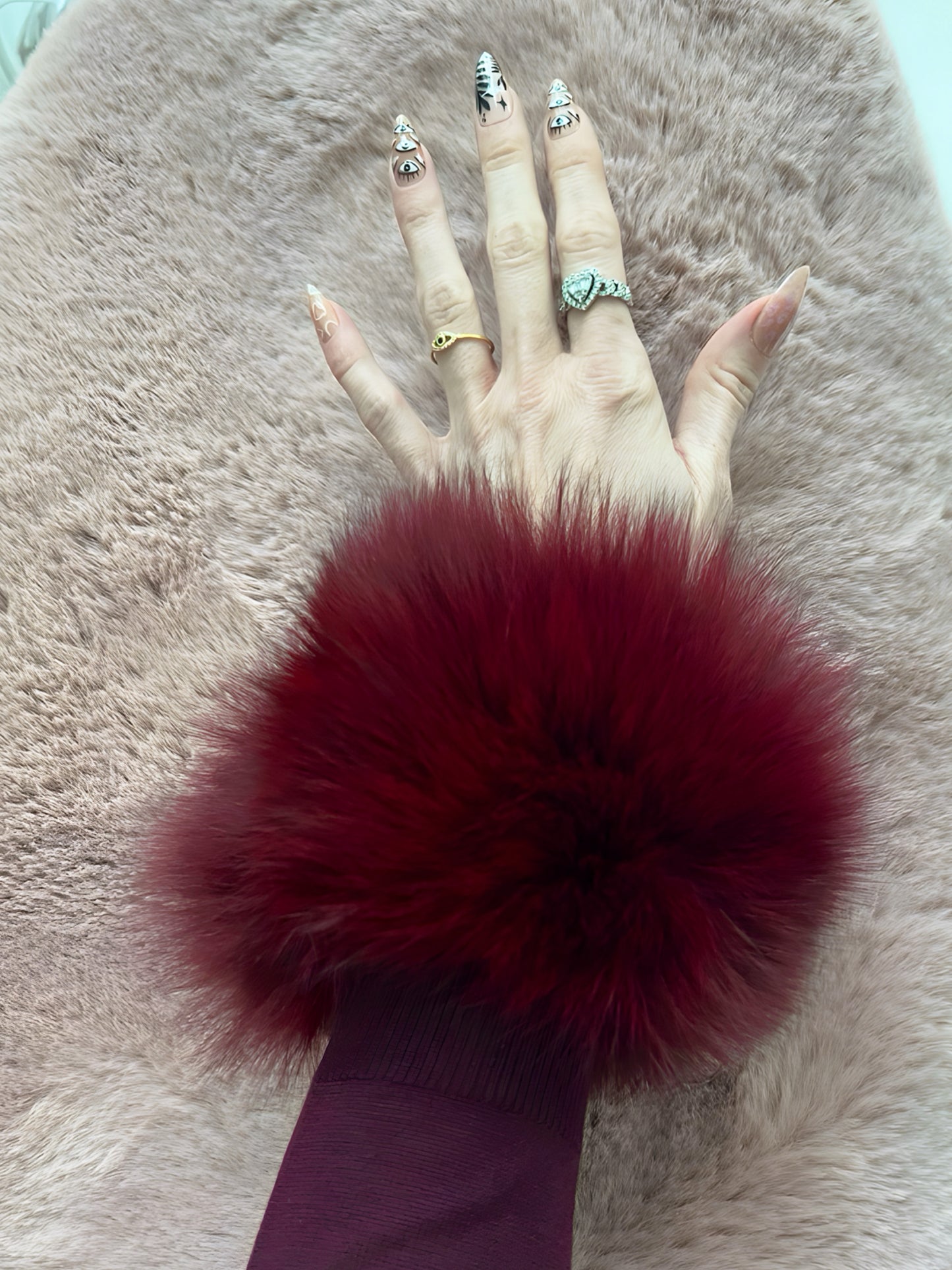 Fur cuffs